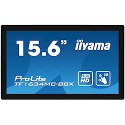iiyama ProLite monitor TF1634MC-B8X 16", P Cap 10pt touch, edge to edge glass, Open frame, Scratch resistant, Anti-fingerprint coating, Water and dust resistant