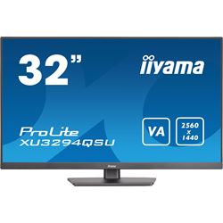 iiyama ProLite monitor XU3294QSU-B1 32" VA, Black, Ultra wide res, HDMI, DP, Blue light reducer, USB hub