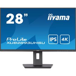 iiyama ProLite XUB2893UHSU-B5, 28", IPS panel, 4K resolution, 3-side borderless design, Height Adjustable stand, flicker free & blue light reducer