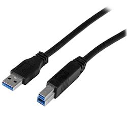 StarTech USB3CAB2M 2m Certified SuperSpeed USB 3.0 A to B Cable - M/M thumbnail 0