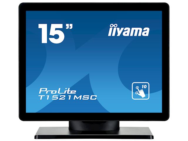 iiyama ProLite monitor T1521MSC-B1 15" Black, 5:4, Projective Capacitive 10pt touch, Bezel Free image 0
