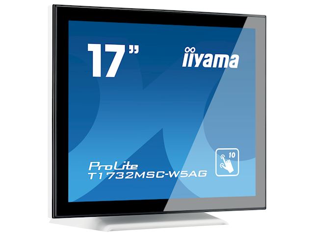 iiyama ProLite monitor T1732MSC-W5AG 17" White, Anti Glare, 5:4, Projective Capacitive 10pt touch, Bezel Free image 1