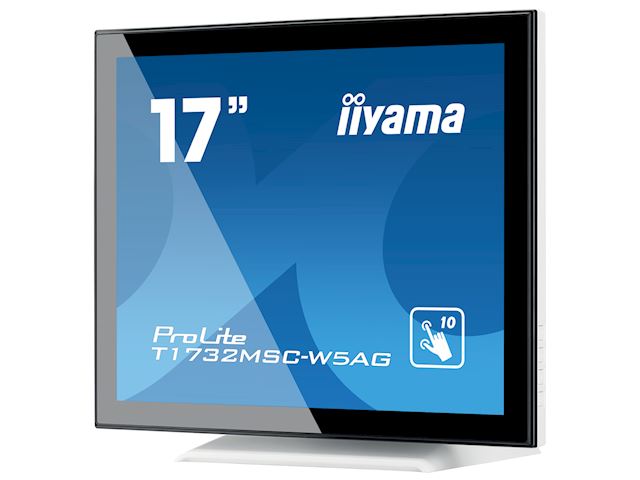 iiyama ProLite monitor T1732MSC-W5AG 17" White, Anti Glare, 5:4, Projective Capacitive 10pt touch, Bezel Free image 2
