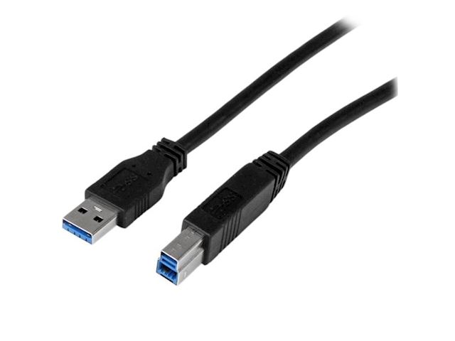 StarTech USB3CAB2M 2m Certified SuperSpeed USB 3.0 A to B Cable - M/M image 0