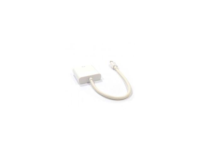 HDMINIDP-DVI015 Mini Display Port Plug to DVI-D Female Socket Adapter Cable 15cm, White image 2