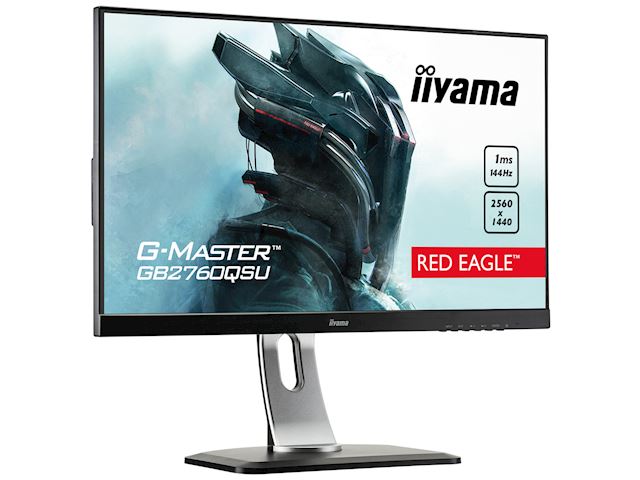 iiyama G-Master Red Eagle gaming monitor GB2760QSU-B1 27" Black, 2560 x 1440, 1ms, 144hz, FreeSync, HDMI, Display Port,Height Adjustable image 4