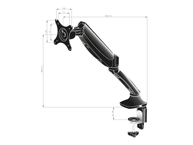 iiyama DS3001C-B1 Gas Spring Mounting Arm   image 1