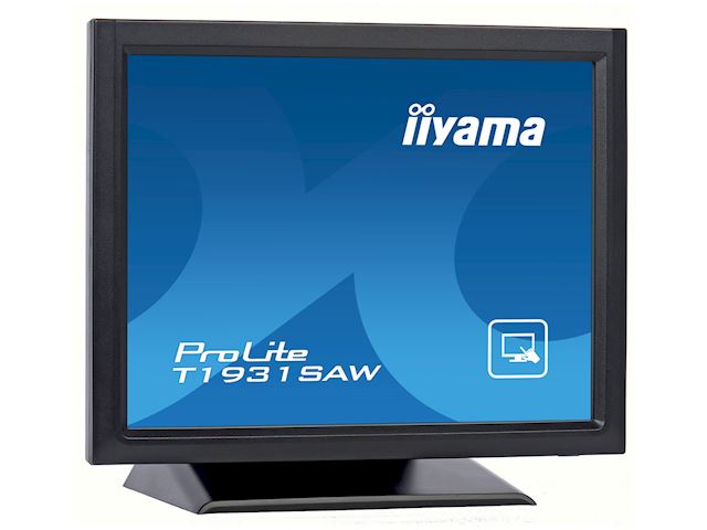 iiyama ProLite monitor T1931SAW-B5 19" Black, 5:4, Surface Acoustic Wave single touch, HDMI, Display Port image 3
