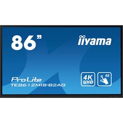 iiyama ProLite TE8612MIS-B2AG 86", 4k UHD, Infrared 40pt touch, PC slot, 24/7, VA, Anti-glare coating, 32GB internal memory, HDMI, USB-C, Android 11 OS