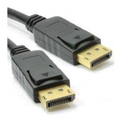 DPG-002011 DisplayPort Male Plug to Plug Video Cable GOLD 1m LOCKING thumbnail 0